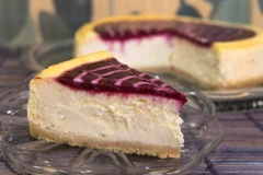 Cheesecake Sin Azucar Salsa Frambuesas