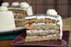 Torta Amapolas Sin Azúcar