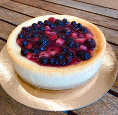 Cheesecake Sin Azucar Salsa Berries