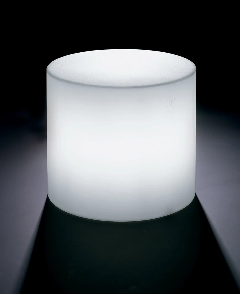Puf cilíndrico iluminado - vista alternativa