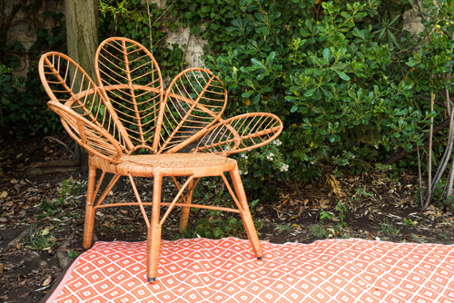 Silla de mimbre modelo Hoja