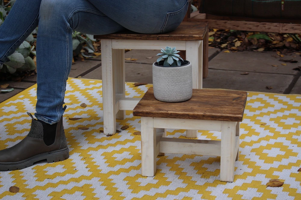 Piso simple de madera de pallets reciclados
