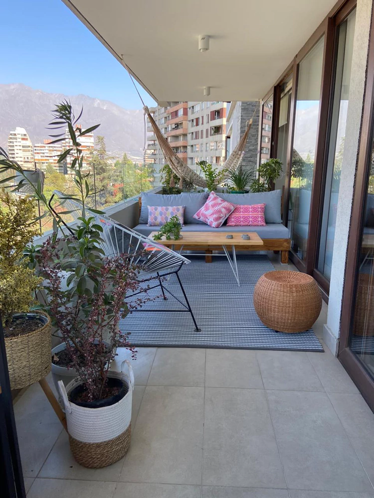 Living + sector individual con hamaca