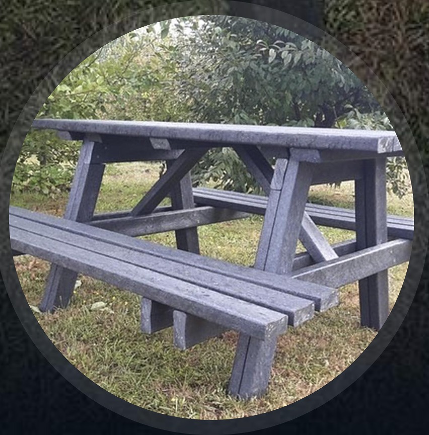 Mesa de picnic de ecotabla - vista alternativa