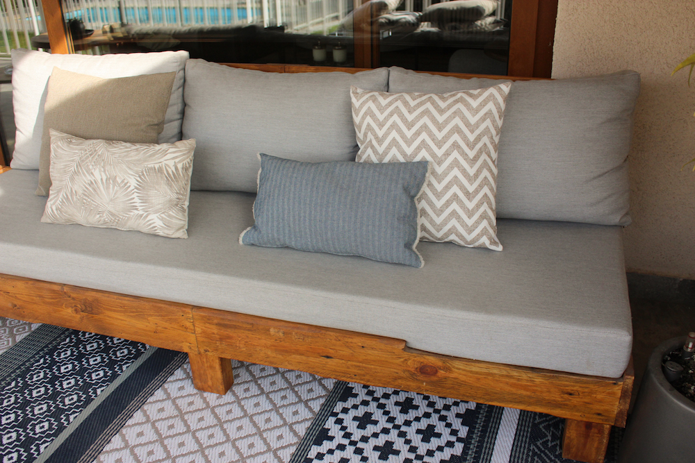 Sillón de pallet de 3 cuerpos 