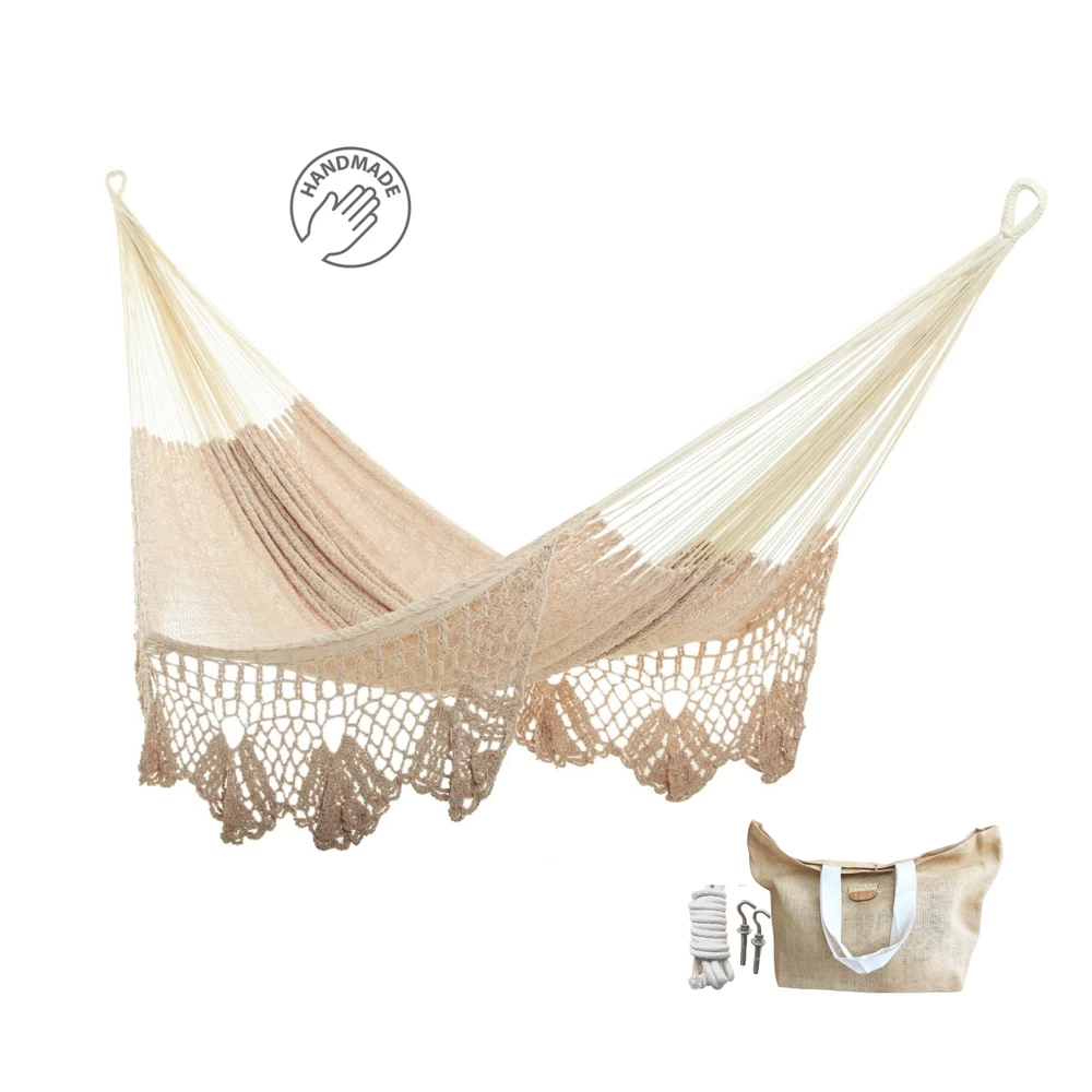 Hamaca de algodón modelo Crochet