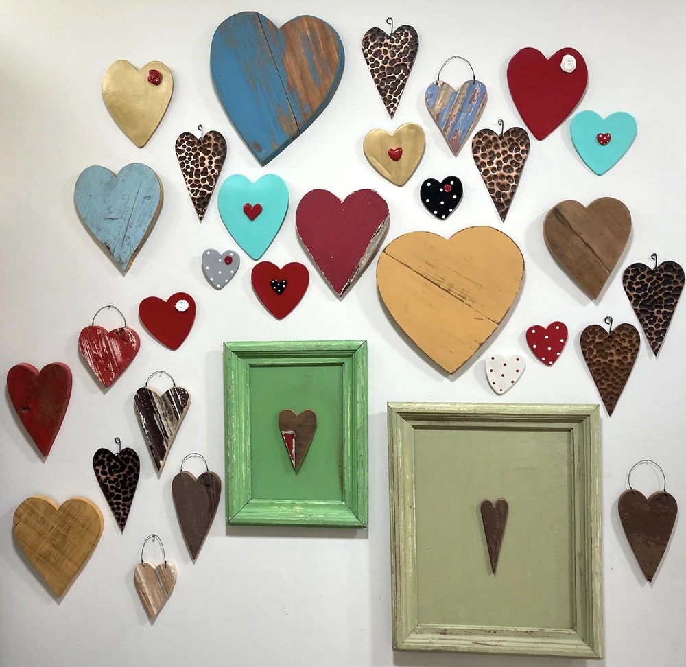 Corazón de cobre para colgar - vista alternativa