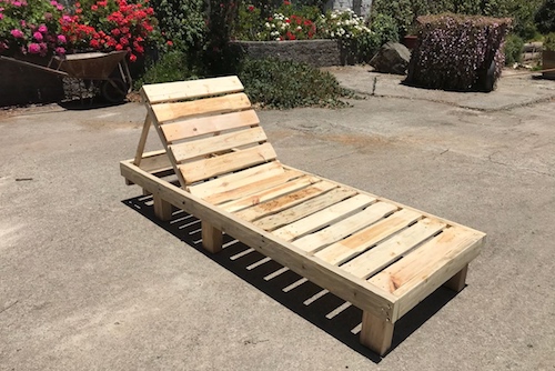 Reposera de pallet