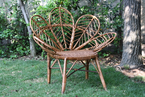 Silla de mimbre modelo Hoja - vista alternativa