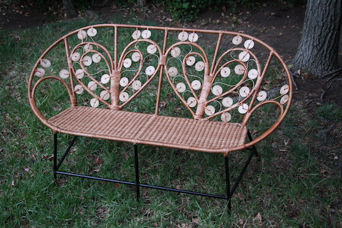 Sillón de mimbre modelo Pavo Real - vista alternativa