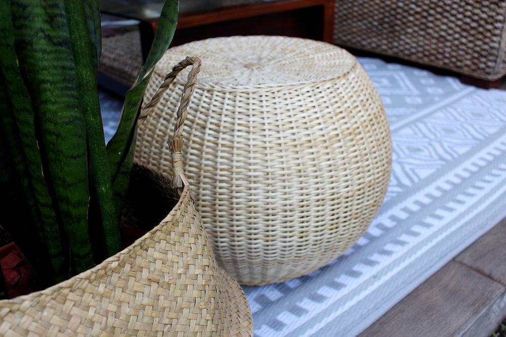 Puf de mimbre modelo Tagua - vista alternativa