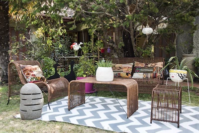 Decoración de espacios exteriores con productos TCH