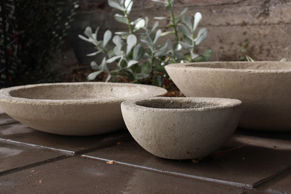 Plato de concreto de 110 cm de diámetro