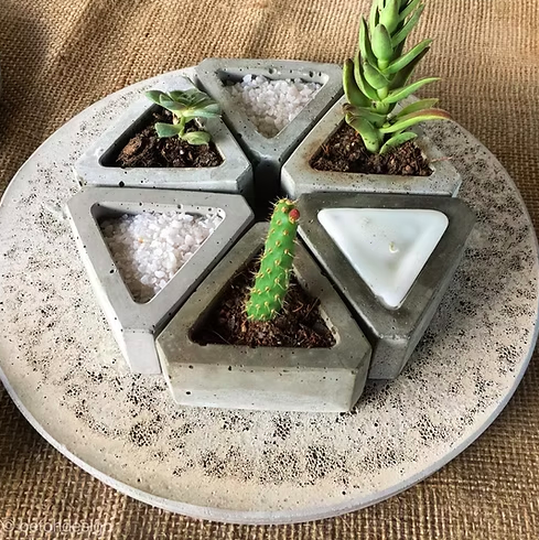 Base decorativa de hormigón