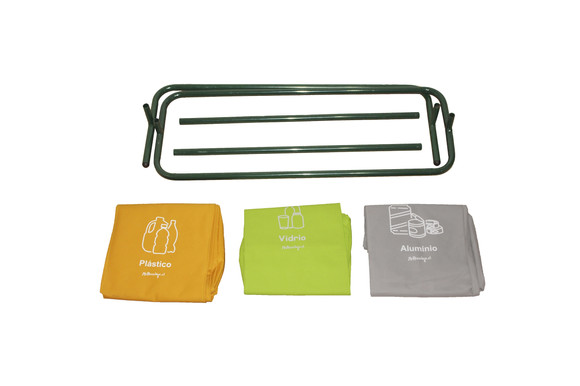 Set de contenedores para el reciclaje