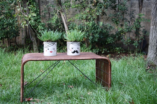 Mesa de mimbre modelo Carpintero