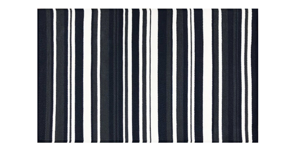 Alfombra PET modelo Broadway azul con gris y blanco 90 x 150 cm.