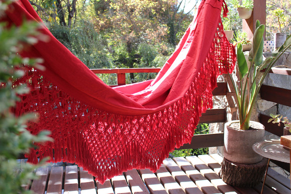 Hamaca de algodón y plástico reciclado modelo Xingu