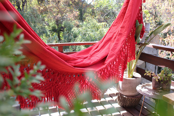 Hamaca de algodón y plástico reciclado modelo Xingu