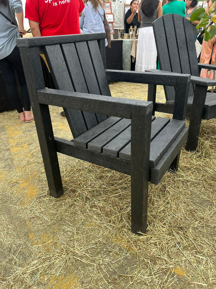 Banca K simple de ecotabla - banca k simple o sitial de plastico reciclado ecomadera ecotabla especial para exterior resistente a la lluvia y al sol 1.jpeg