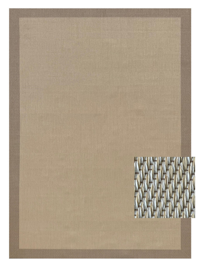 Alfombra vinílica modelo Tena de 200 x 300 cm - alfombra vinilica modelo tena 200x300 cm color beige con borde más oscuro especial para exterior lavable 1.jpg