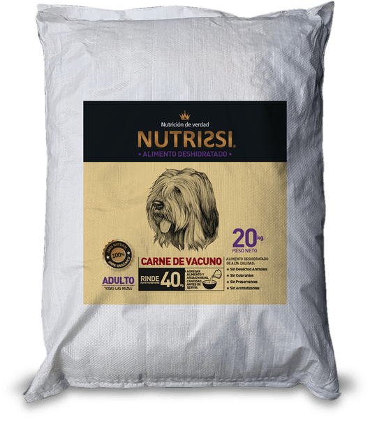 Clon de Nutrissi Carne Vacuno equivale 40Kg de pellet