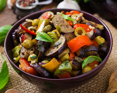 Ensalada de Berenjena, Naranja y Pistacho