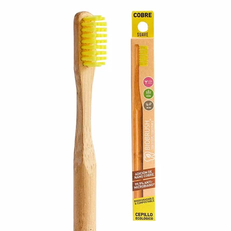 Cepillo de Dental  Biodegradable Amarillo 1 un