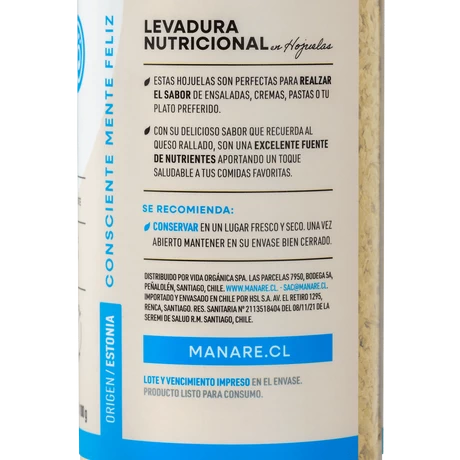 Levadura Nutricional 100 g, Manare - vista alternativa