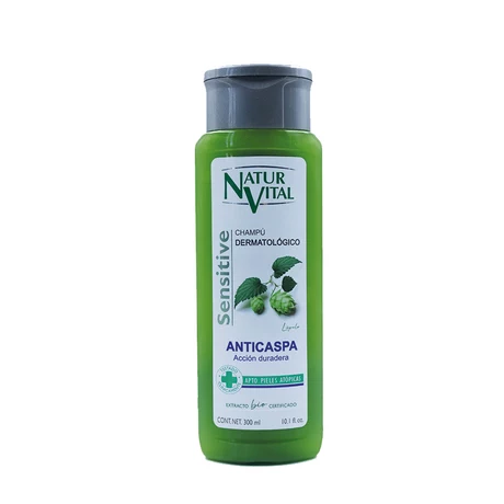 Shampoo Anticaspa Orgánico 300 mL Natur Vital