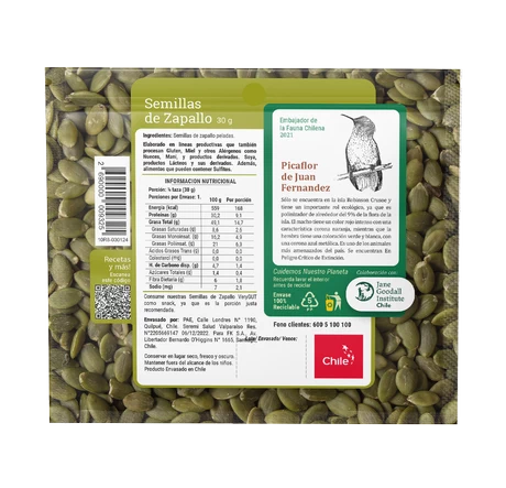 Semilla de Zapallo 30 G  - vista alternativa