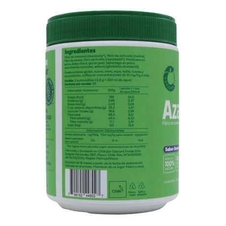 Fibra Azana prebiotic berries 384g, Cascara - vista alternativa