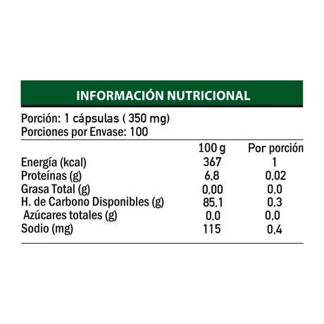 Levadura de Cerveza 350 mg x 100 cápsulas - Pharma Knop® - vista alternativa
