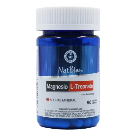 Magnesio L-Treonato x 90 cápsulas, Natblue®