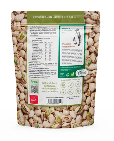  Pistachos con cascara sin sal 250 g, VERY GUT  - vista alternativa