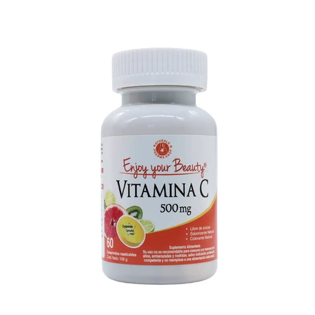 Vitamina C 500 mg x 60 comprimidos masticables, Enjoy your beauty