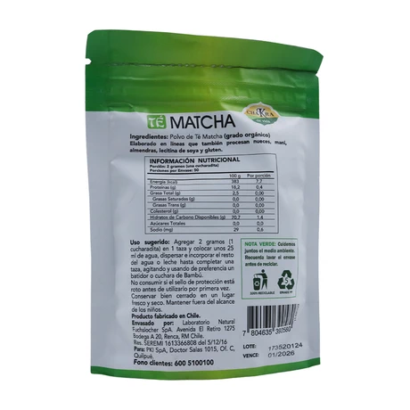 Te Matcha 100 g Doypack, CDV - vista alternativa