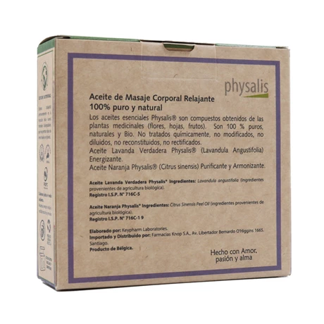 Pack Aceite esencial Lavanda 10 mL + Aceite esencial Naranja Orgánico 10 mL - Physalis® - vista alternativa
