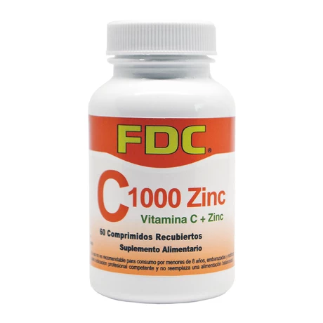 Vitamina C 1000 mg + Zinc x 60 comprimidos - FDC