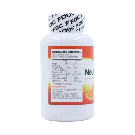 Neutro C 1000 mg x 90 comprimidos - FDC - vista alternativa
