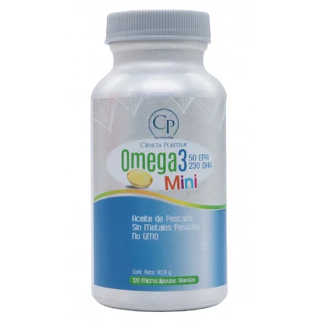 Omega 3 Mini 50 EPA 230 DHA x120 microcápsulas, CPN