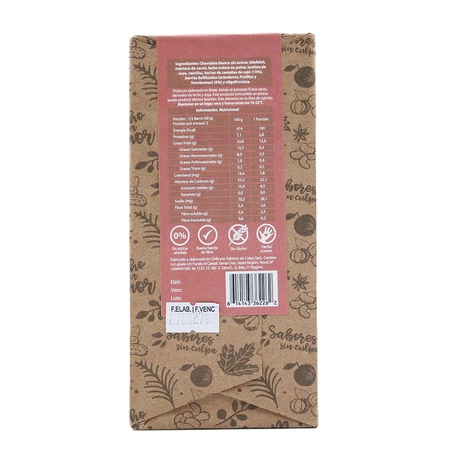 Barra chocolate cajú y berries sabores sin culpa 80 g - vista alternativa