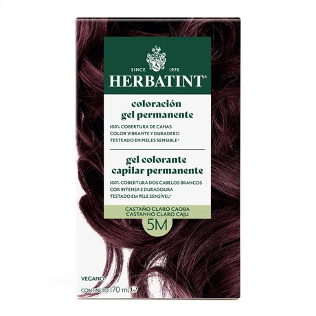 Tintura permanente. 5m cast. claro caoba 150 ml, herbatint