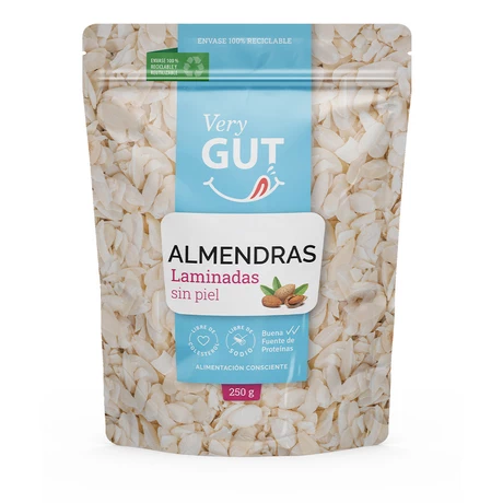 Almendras laminadas sin piel 250 g, Very Gut 