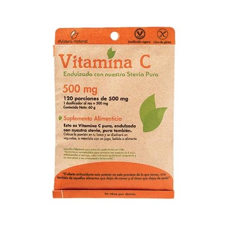 Vitamina C 500 mg x 120 porciones - Dulzura Natural