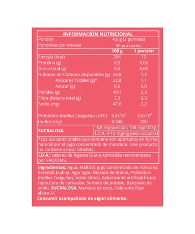 Prebiótico y probiótico x 60 gomitas, Oliver Kids - vista alternativa