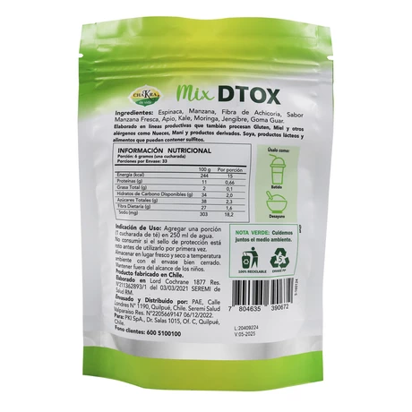 Super Batido Mix Dtox 200 g CDV - vista alternativa