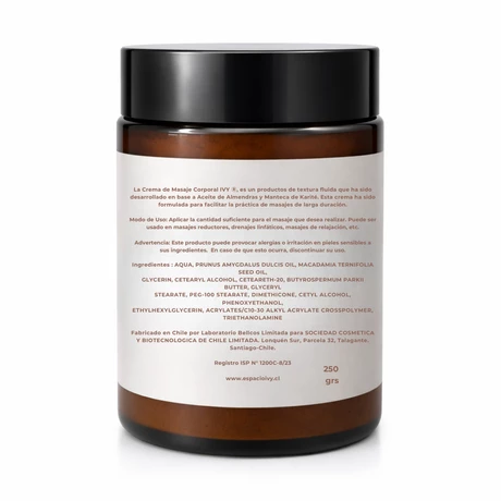 Crema Corporal hidratante Almendra y Karite 250 g - Ivy  - vista alternativa