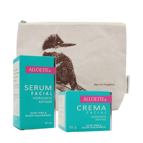 Pack Alloette® Serum Facial Hidratante 30 mL + Crema Facial Hidratante 50 g + Cosmetiquero