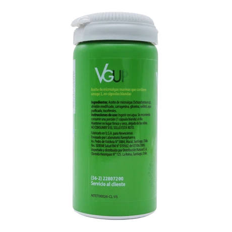 Vegan UP Omega 3 DHA 530 mg x 30 cápsulas blandas – New Science - vista alternativa